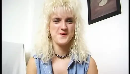 Blonde german MILF in solo act