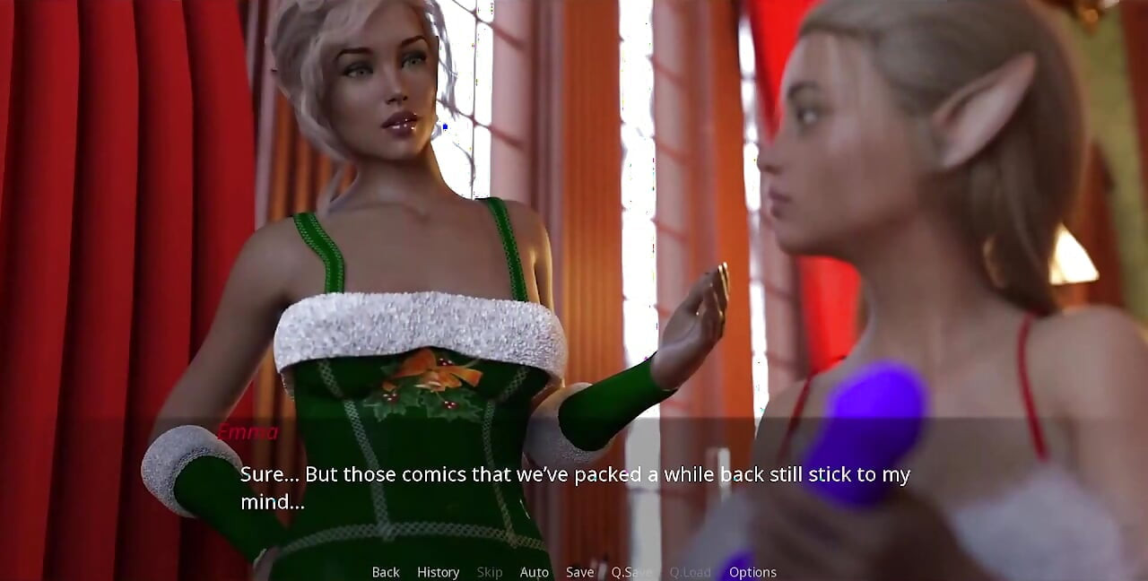 The lust city - 18-jährige vollbusige cristmas elf zeigt ihren schönen körper für den weihnachtsmann, nachdem sie ihn enttäuscht hat