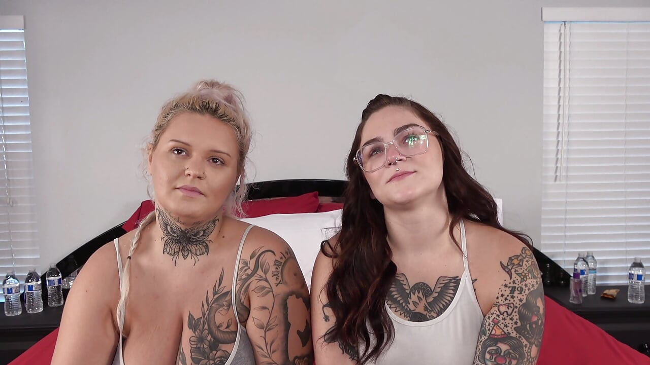 Desperate Amateurs Infinity Iris and Barbie get their big bbw tits and fat asses tight pussies pounded by big white cock