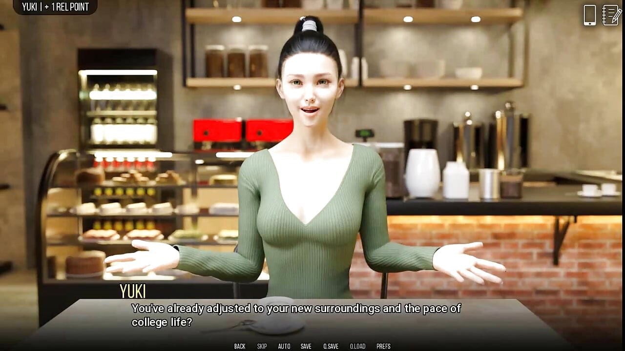 Universitas masalah: pelatihan telanjang dengan milf panas ep 41