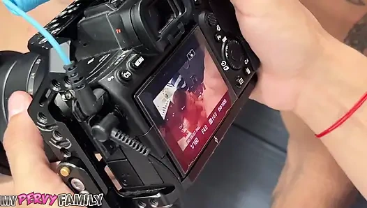 Mypervyfamily - violet starr ve pis zengin ile kamera arkası