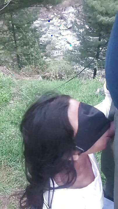 Part 2 - Desi outdoor sex with a stranger girl in the jungle.