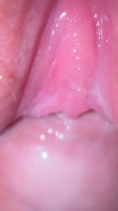 Close up fuck with my teen roommate and cum on hairy pussy