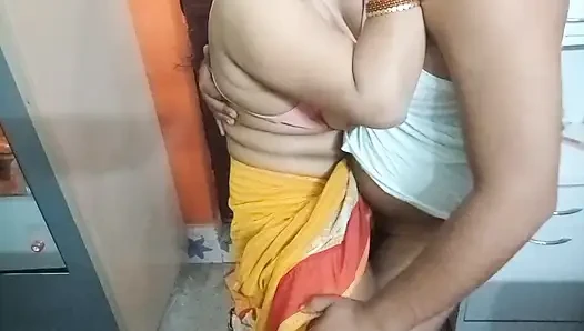 Bhabhi ji ke sath masti karte hue.