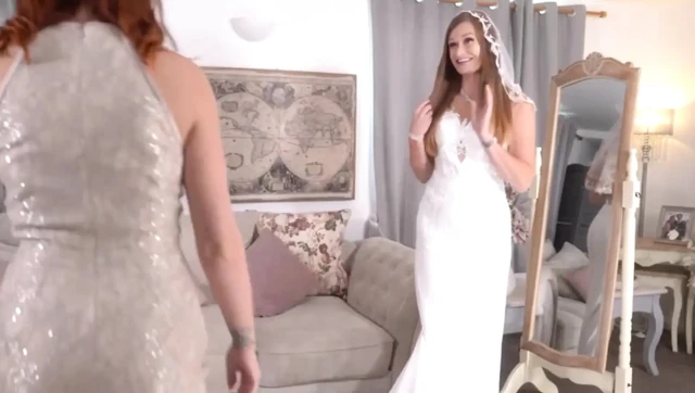 Lesbian Bride Cheats with Bridemaid on Wedding Day