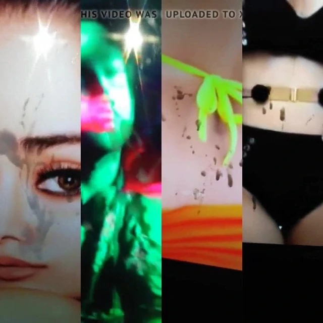 4some cumtribute huge cumblast on jhanvi,Tara, alia, disha