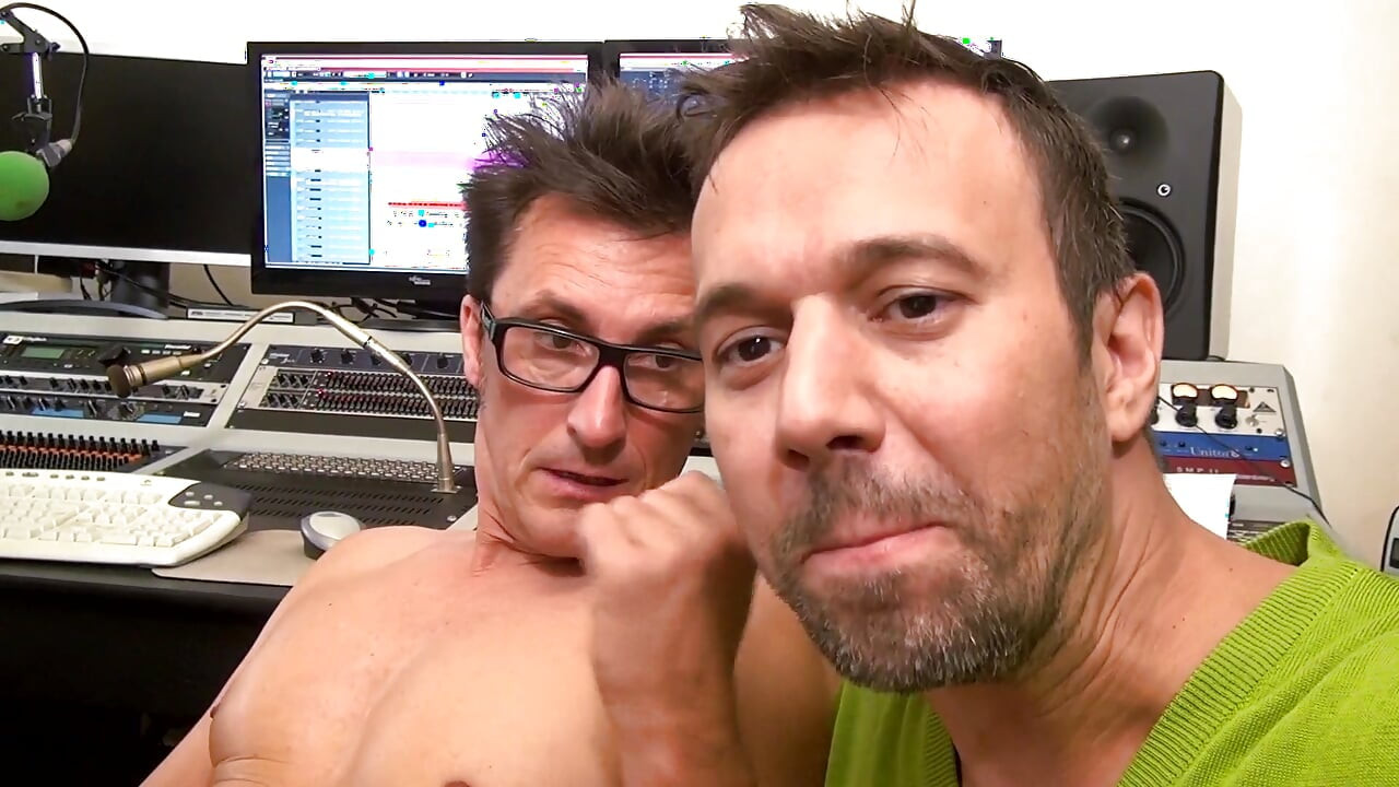 Blonde MILF licks & pegs dudes asshole in the radio studio and gets for him ass fuck