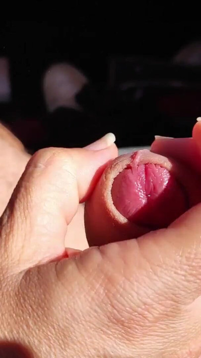 Captivating moment from "Dick flash - A girl caught me jerking off in the car and help me cumshot - MissCreamy"