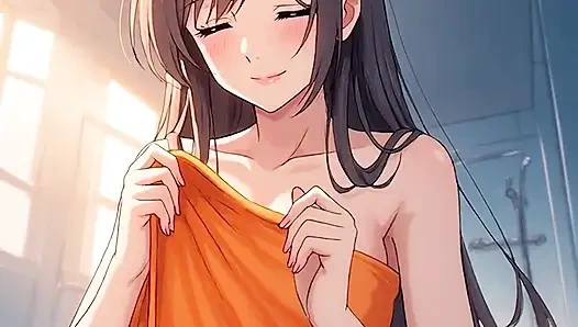 Video tanpa sensor Gadis Anime 18 Tahun, Kartun 3D closeup oleh Kiidzy Animates, konten kartun AI Generated Animasi 3D