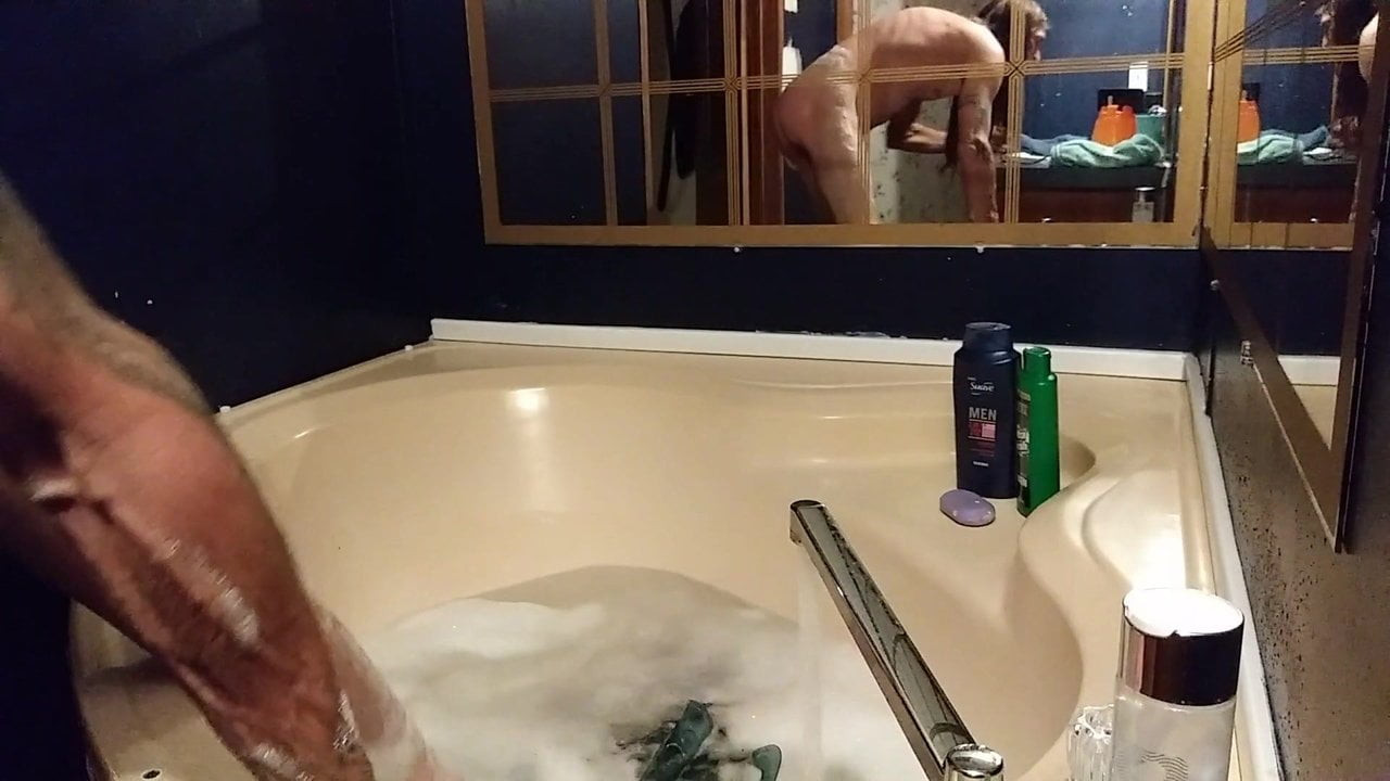 Daddy's bath time
