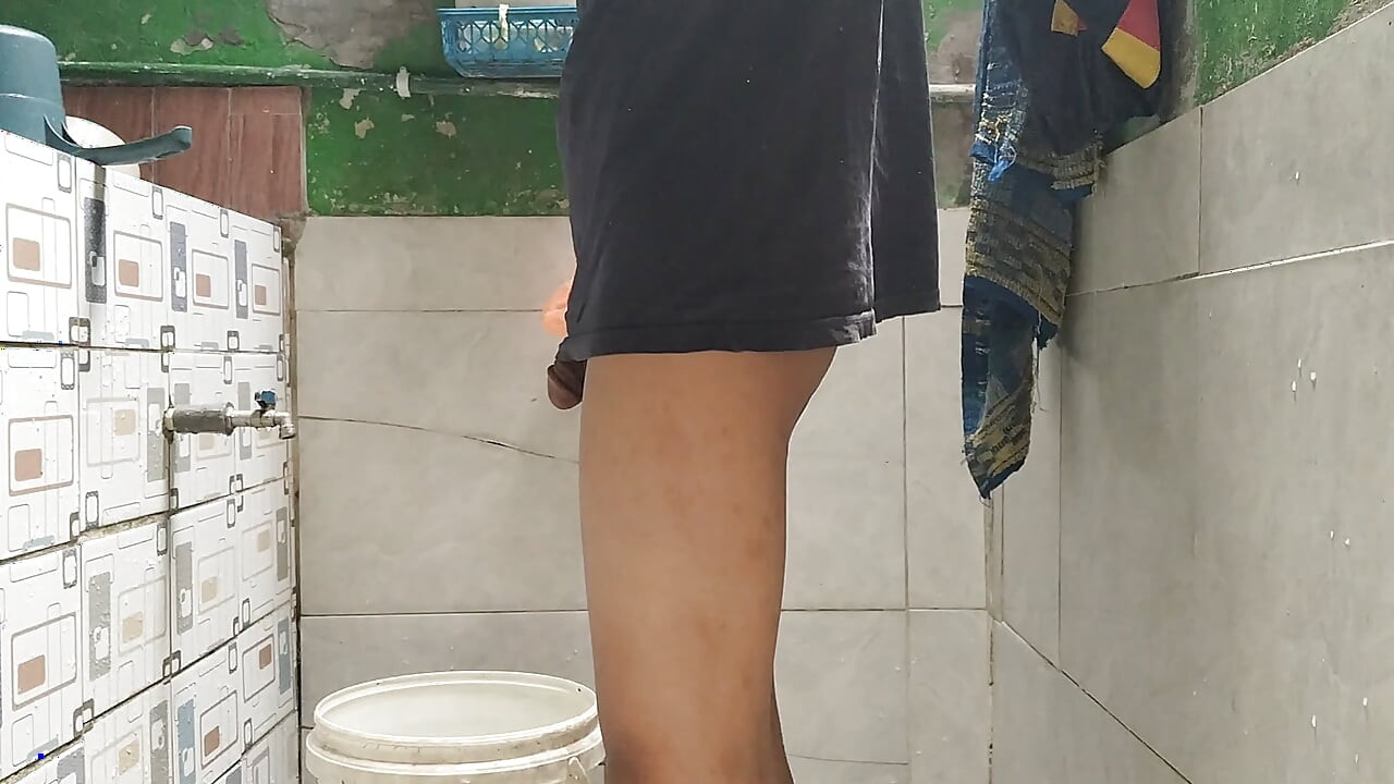 Intake of young hijab bathing while masturbating with the help of dildos until horny.