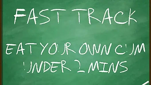 AUDIO ONLY - Eat your own cum under 2 mins