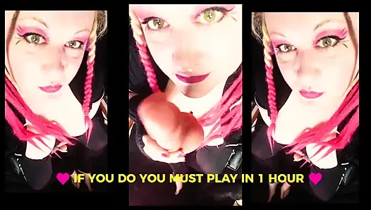 The jerk and lick a dick with Goddess Lana game