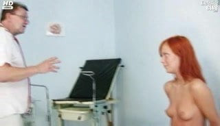 Redhead Claudia gyno pussy speculum gaping
