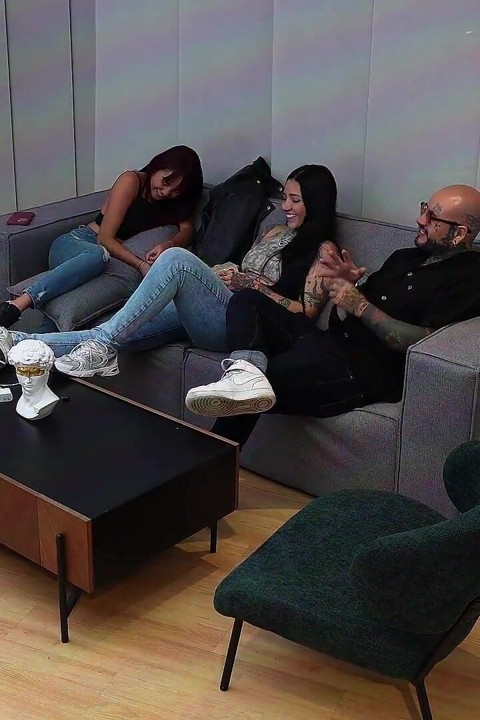 What a! I Fuck My Stepsister's Best Friend Through Ripped Jeans While We Play One