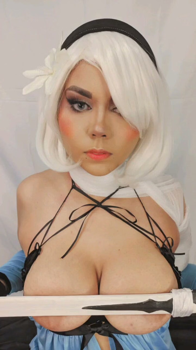 nier automata cosplay 2b Kaine skin | Clip 1