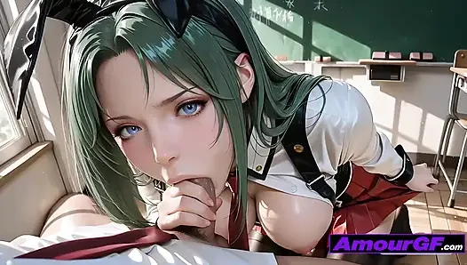 Cewek ai 3d dientot kontol sampai dalam banget & crot di toket besar