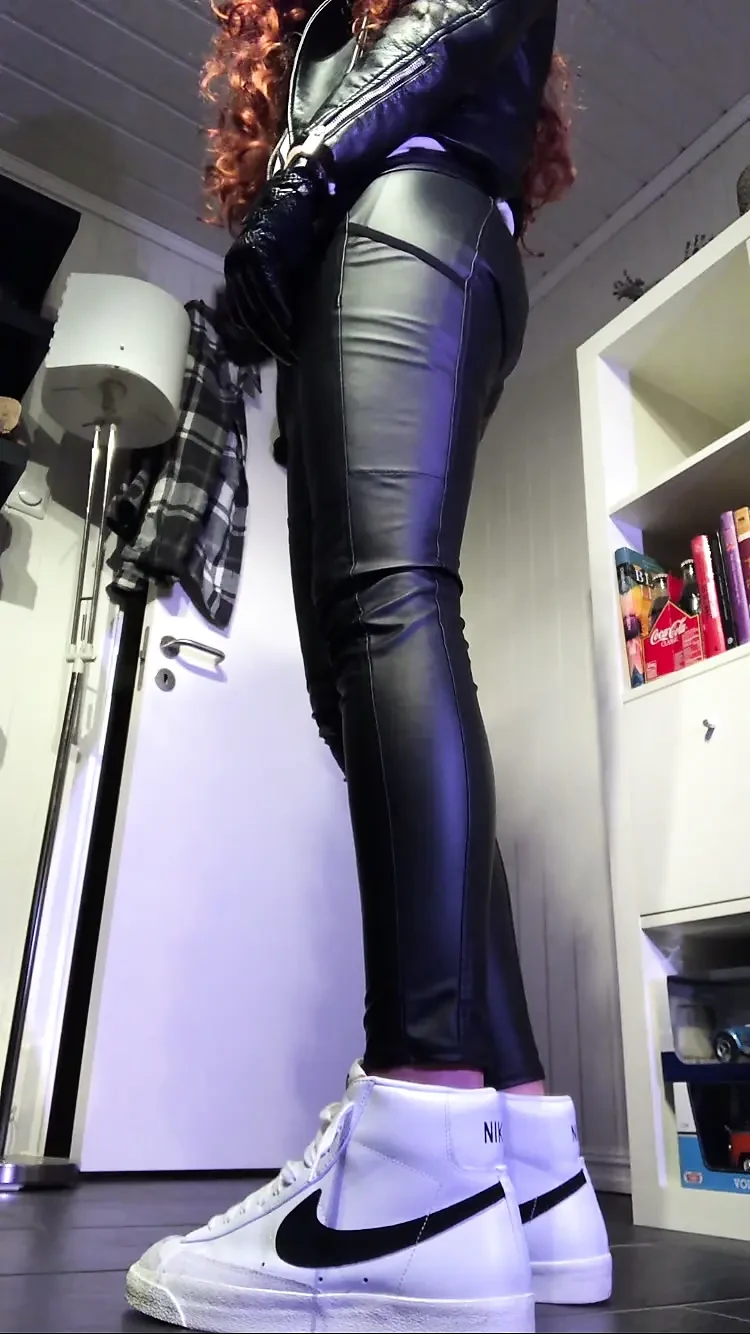 Ginger in leather