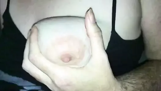 She plays her one of her big, sexy, supple, saggy tits
