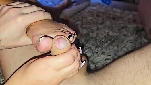 Stepmom, Let Me Clean Your Soles with Cum
