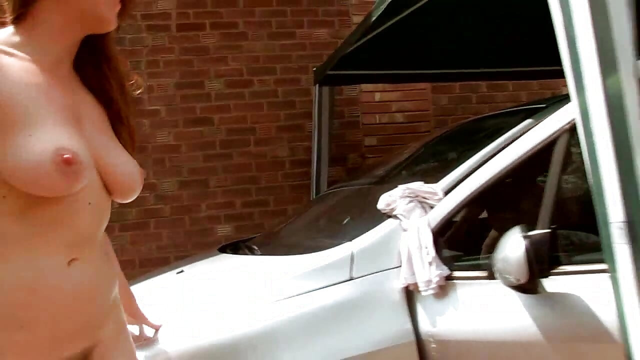 Horny babe gets fucked in the car
