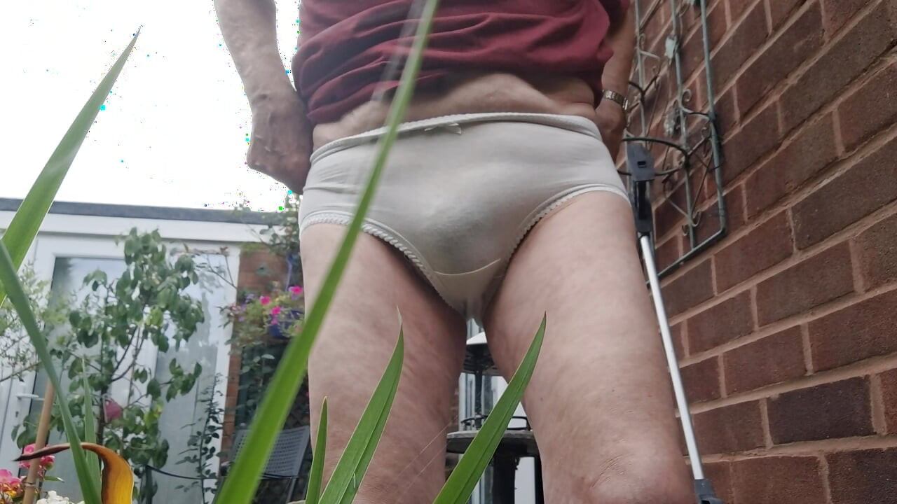 Knickers in the garden