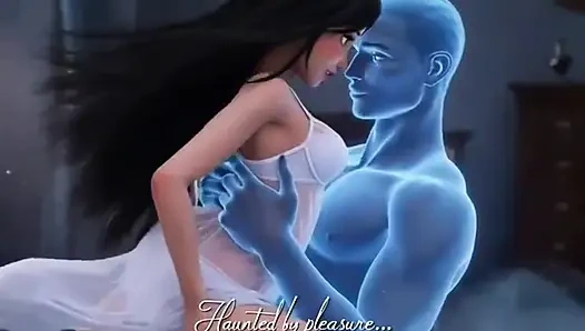 A lonely young beauty is haunted by a handsome ghost at night