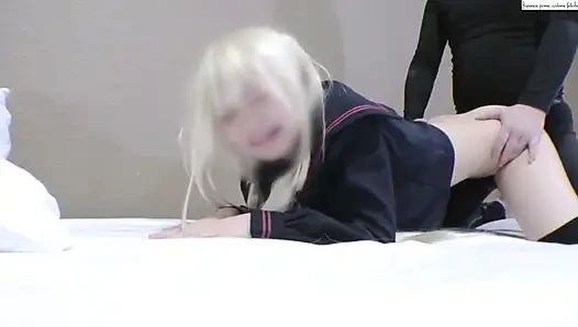 Zierlicher Cosplayer. Kancolle-modus.