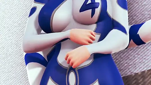 Invisible Woman Is Getting Fucked with Elastic Dick. Parody