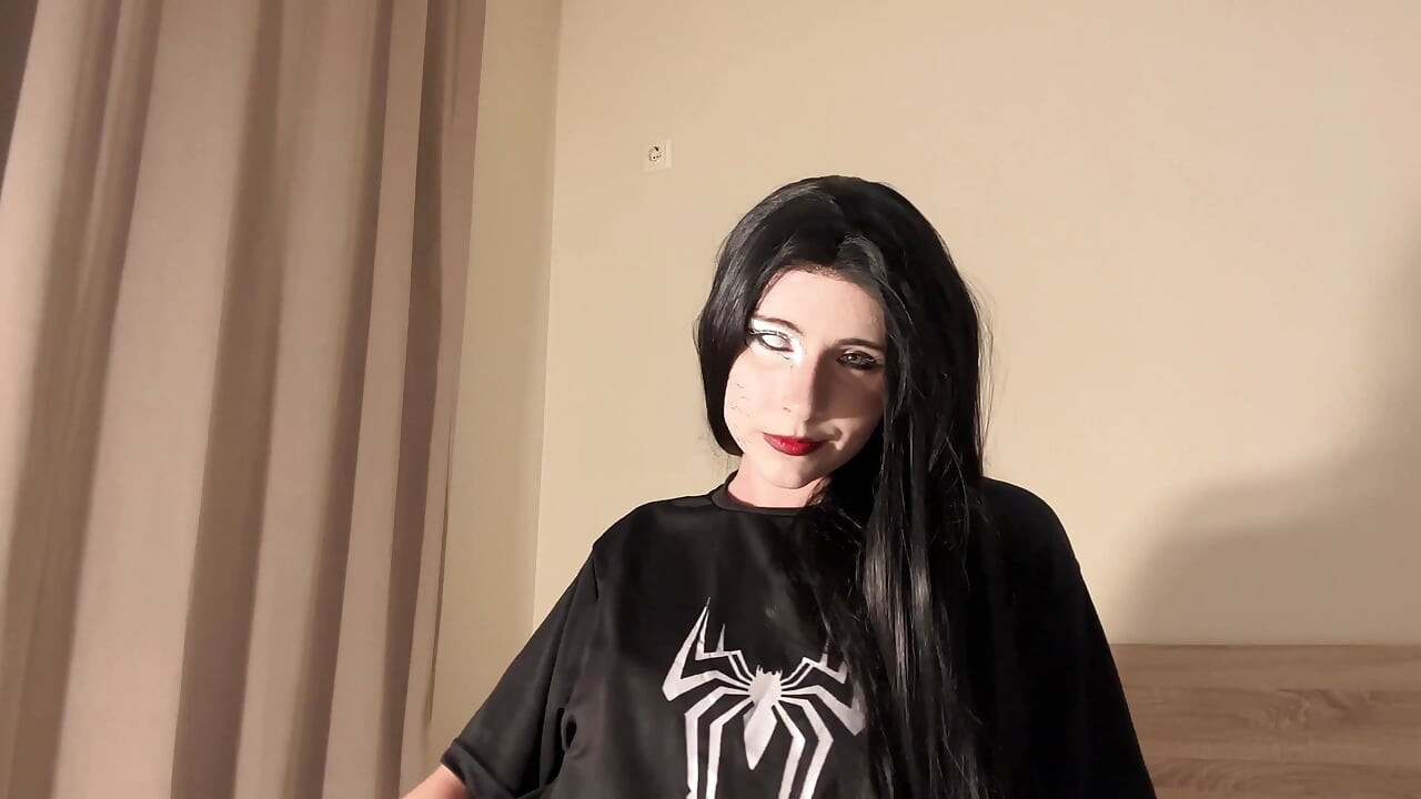 Venom Pixie Dark Symbiote - Fishnet Tease to Hungry Ride