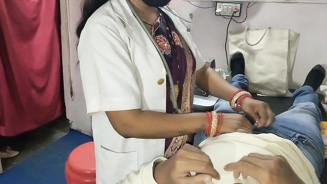 The lady doctor fucked hard when I was checking my body in clinic