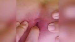 My young sexy asshole gets softly fingered!