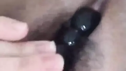 masturbating my hairy pussy and playing with my ass