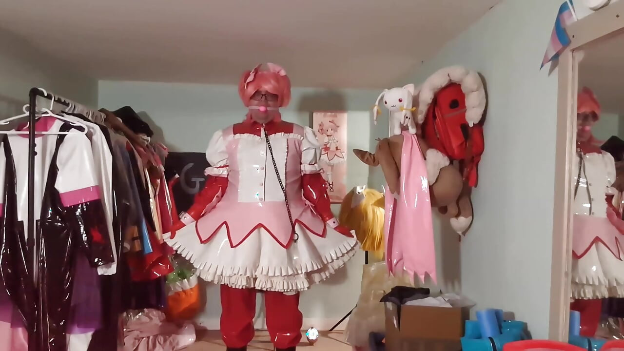 पीवीसी सूट जादुई लड़की madoka स्तरित और बाध्य