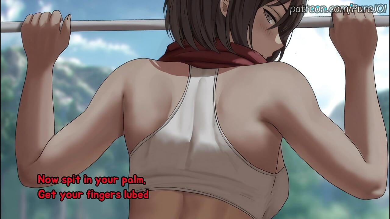 Mikasa Ackerman ne apne ne yuva sainik ka parikshan kiya (chudaee, dohra charamsukh, CEI)