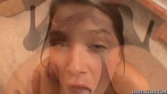 Abby Cross Gives A Blowjob Ending In Sticky Facial