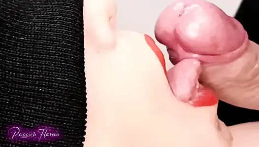 Zengin ağzımda lezzetli döl kremi