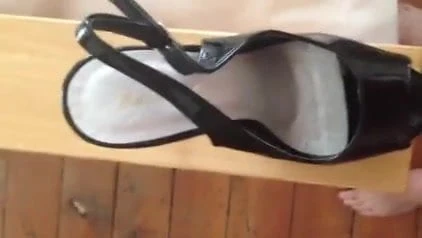Preparing my shoeslaves' new heels