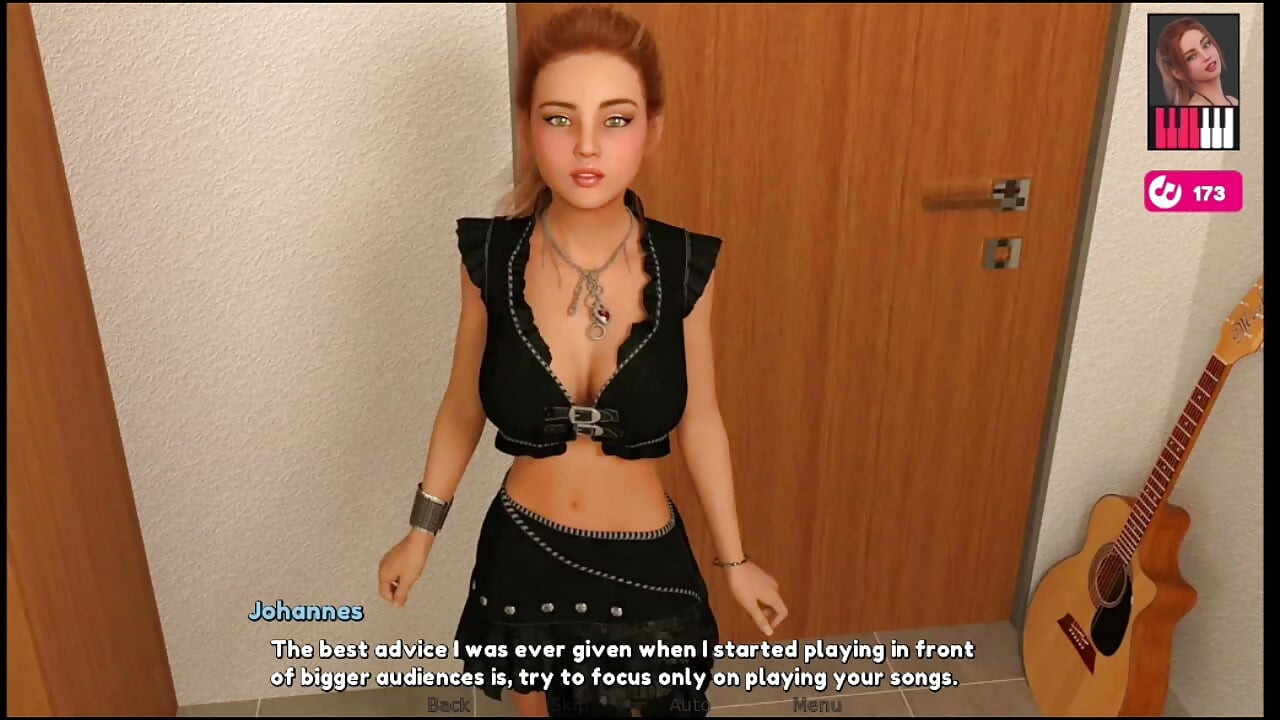 Melody #27 - Melody gaf Johannes een pijpbeurt nadat ze hem haar sexy outfit had laten zien.