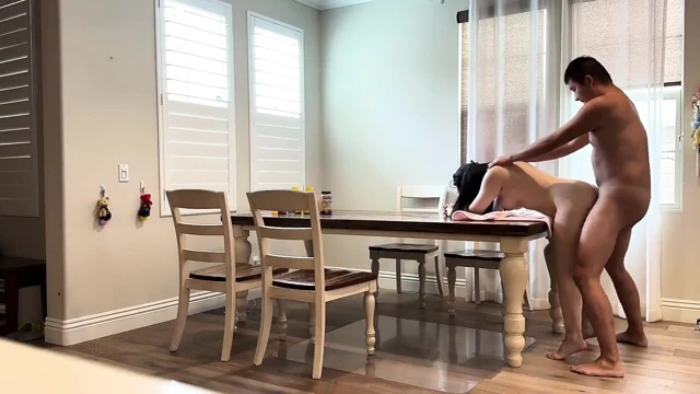 Fuck My Buddy’s Wife on the Dining Table While He’s Out of Town