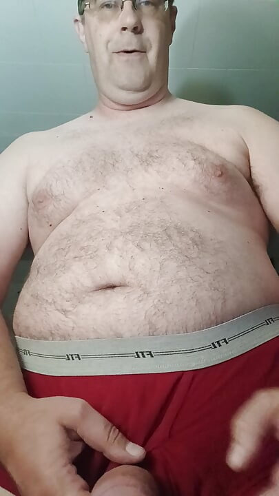 Red FTL briefs cum video