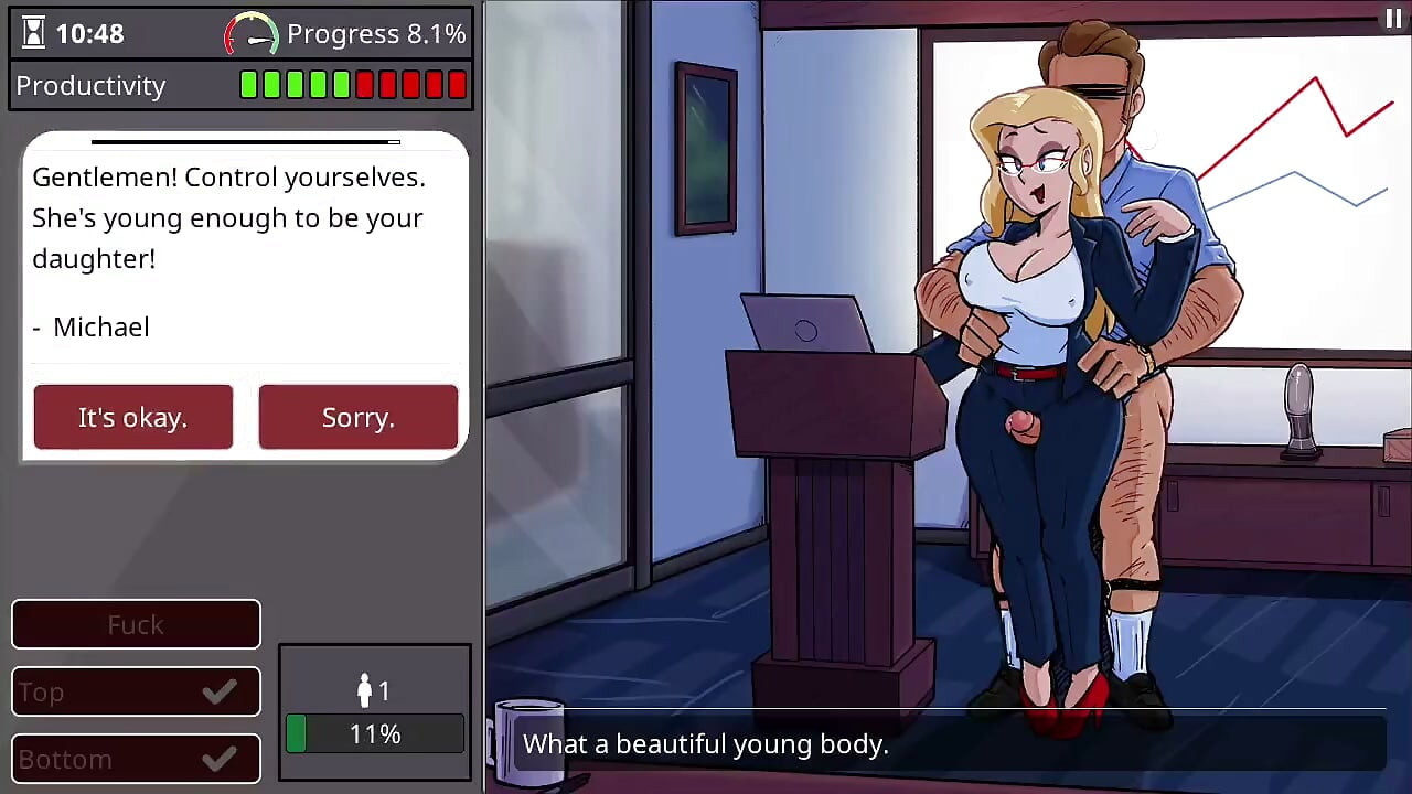 Apenas trabajando: la nueva empleada tetona Candace se hace gangbangear por toda la oficina