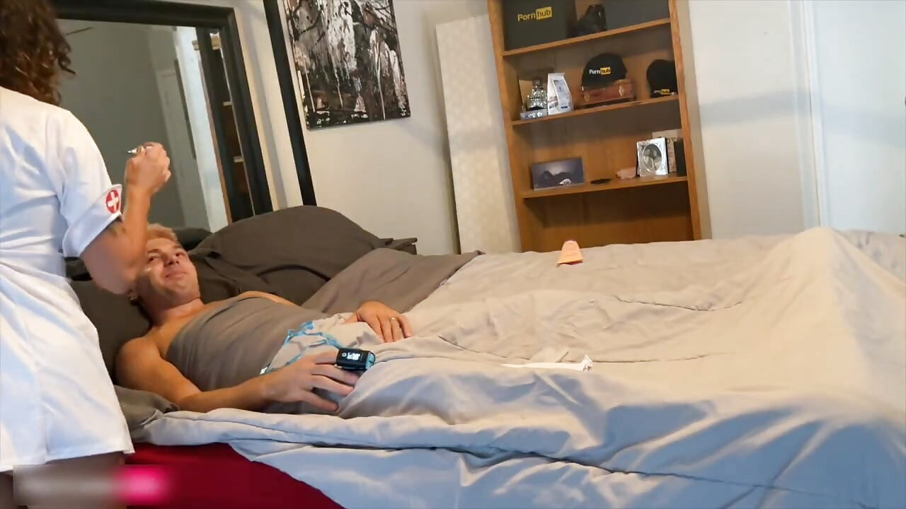 Naughty Nurse Knows How to Make a Man Feel Better When He's Sick