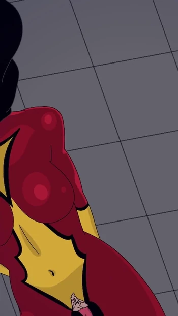 Captivating moment from "Marvel Spider-Woman and She-Venom Rimming"