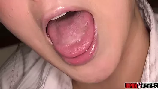 Teacher Yuka Asami Slips Her Tongue Inside Sumire Seto's Nose in the Classroom. the Saliva Shines...