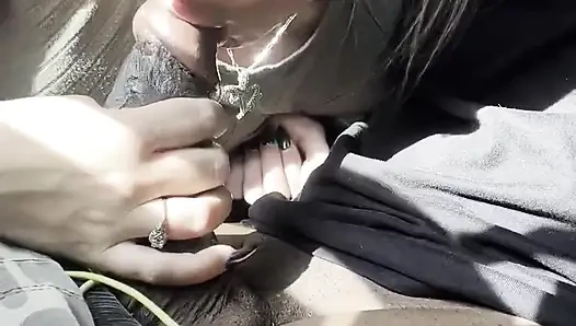 BBC Blowjob in the Car