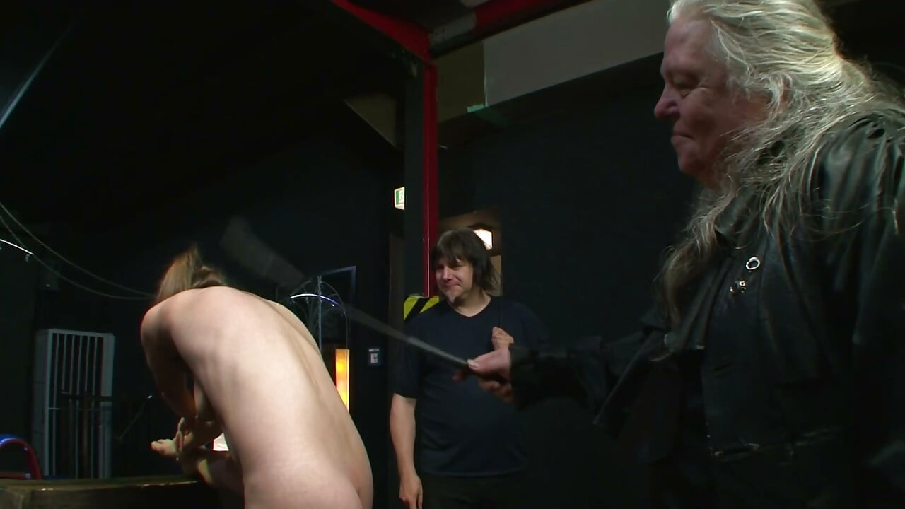 Bound Blonde Mercilessly Caned and Breast-Bondaged