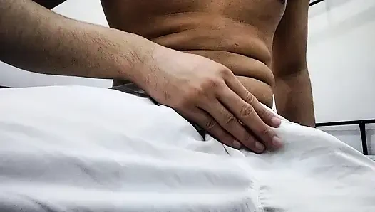 Lovely Boy Next Door Jerks Full Hard Monster Cock with Moans