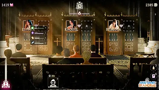 Sisters in Sin Gameplay Part 14 - Rebecca Holds the Key Inside Her Pussy