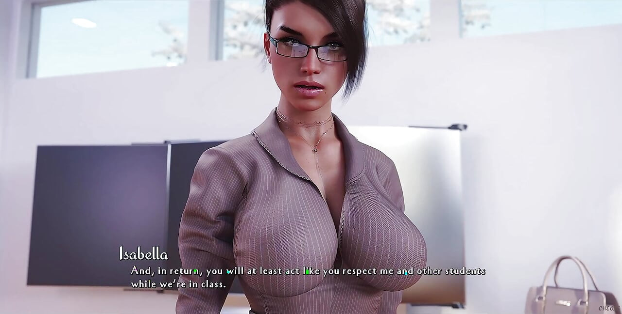 Being a Dik - Would Love to Motorboat Those Fine Big Teacher Tits